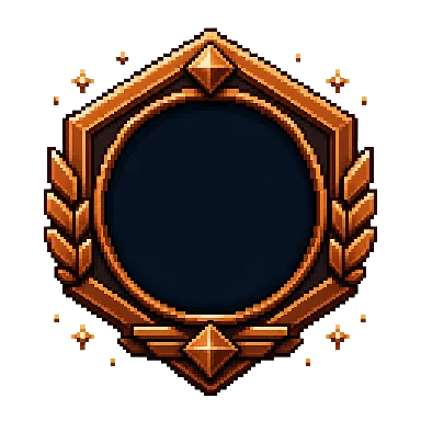 Bronze achievement badge